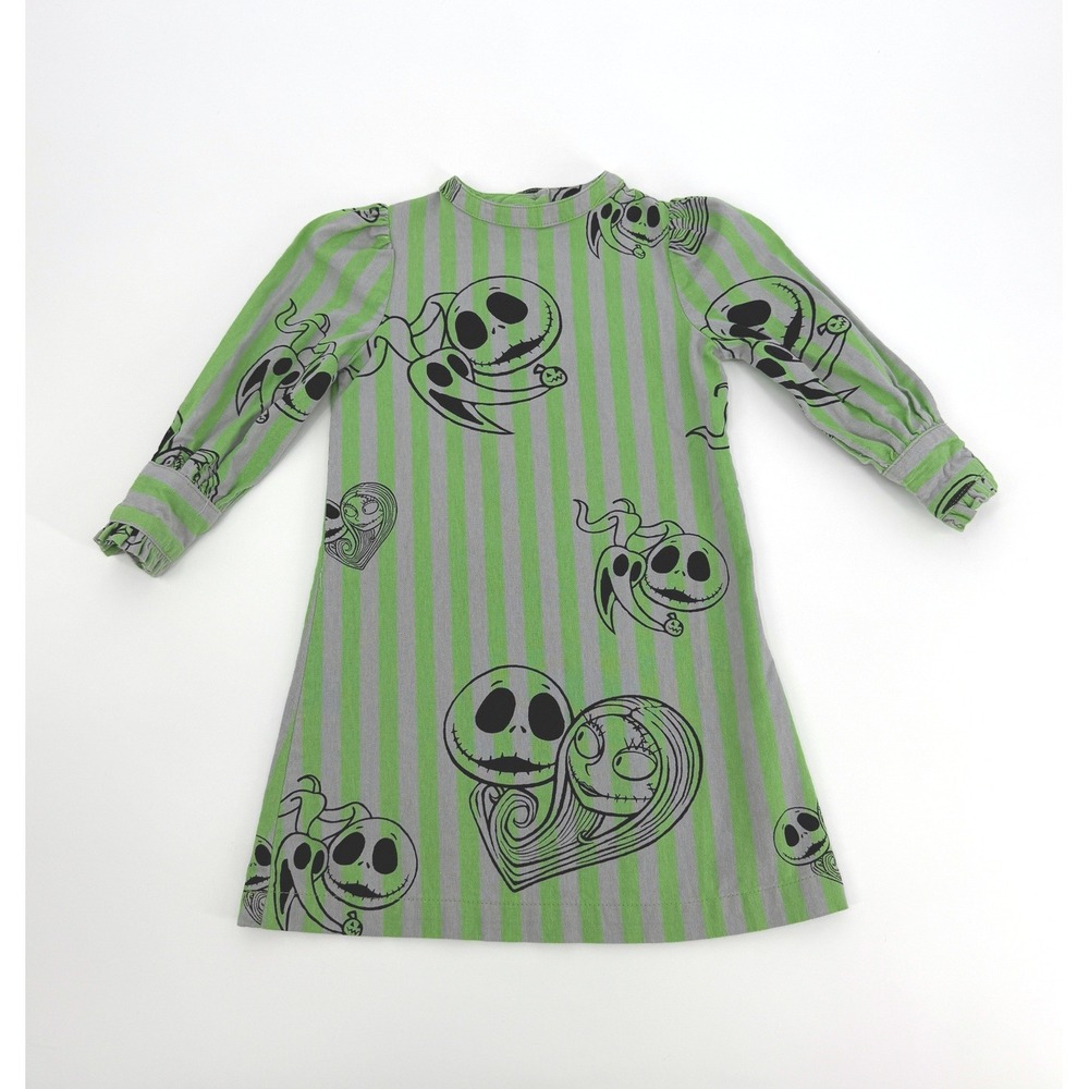 Disney Nightmare Before Christmas Girls Size 3 Dress Jack Sally Halloween Stripe